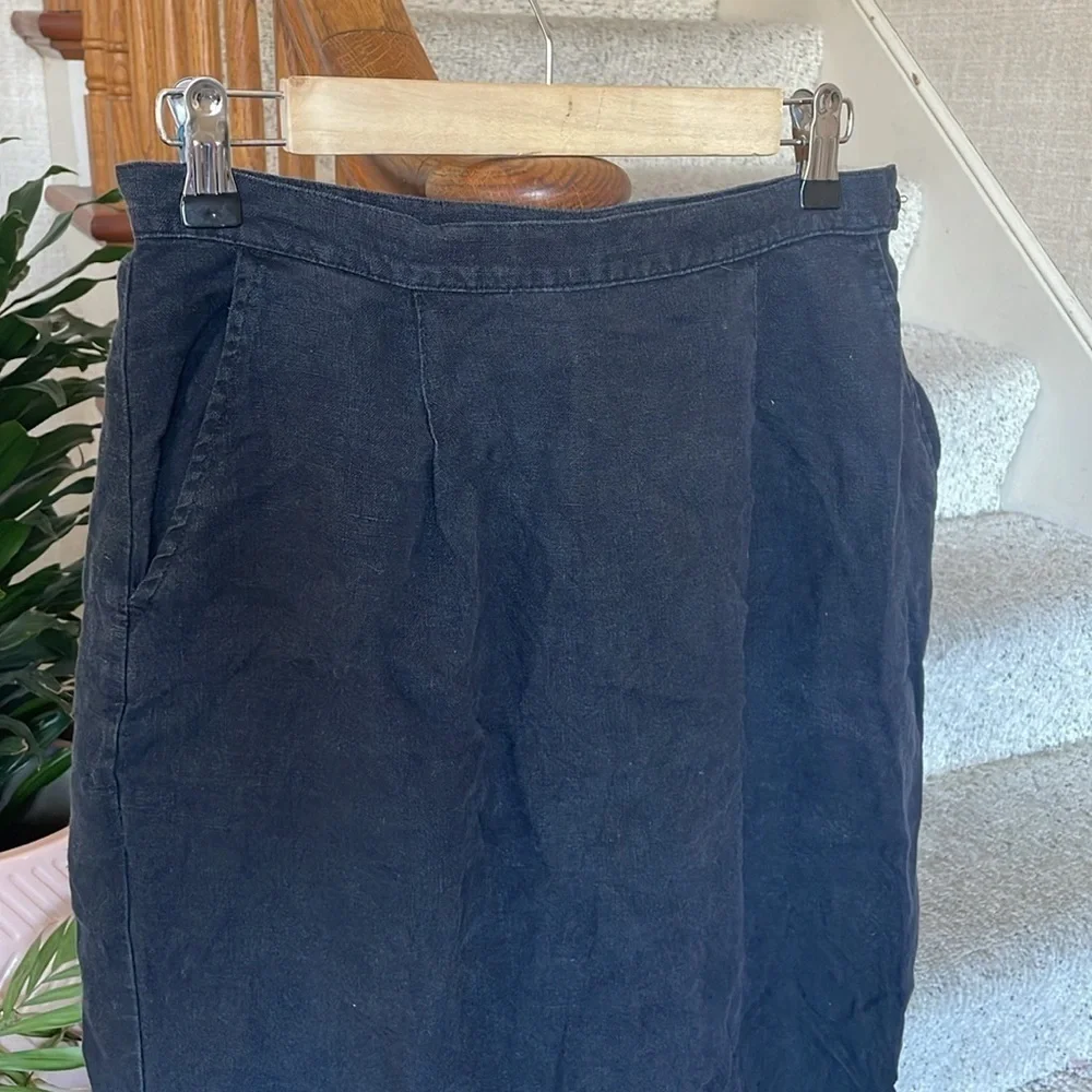 Vintage Mishi Studio Linen Maxi Skirt